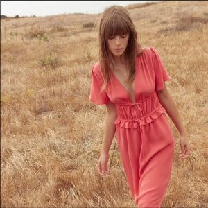 NWT Christy Dawn Loretta Dress Coral XS/S